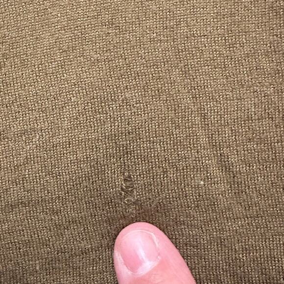 Burberry Blue Label Short Puff Sleeve Knit Top Olive Brown, size 1 (0) - Picture 5 of 10